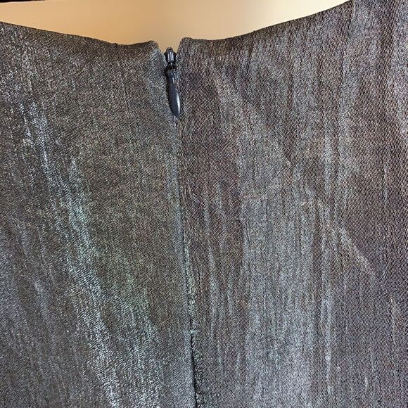 ❤️Last Chance Ann Taylor gray sleeveless sequined evening dress size 8 - Picture 7 of 14